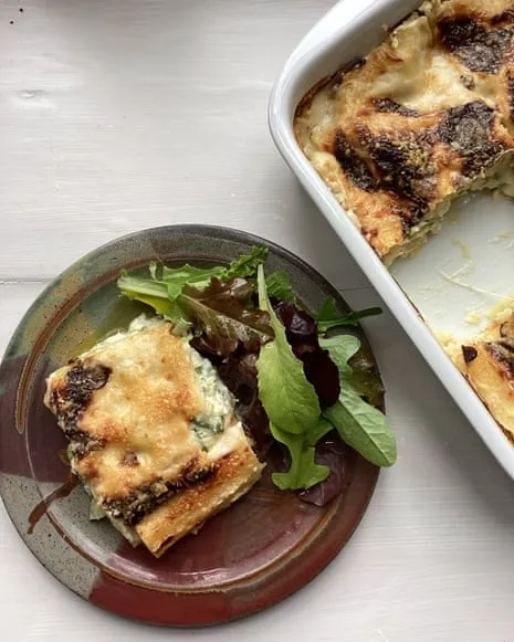 Rachel Roddy's Creation for Lasagne with Summer Squash and Three Cheeses